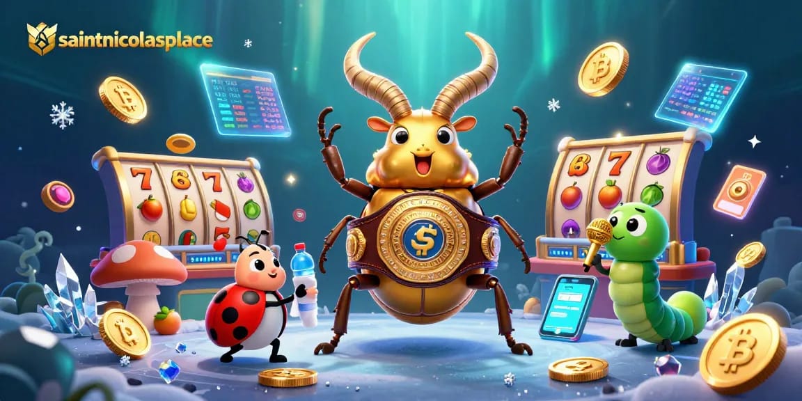 Experience the thrill of gambling at saintnicolasplace, featuring vibrant 3D casino characters and exciting game elements.