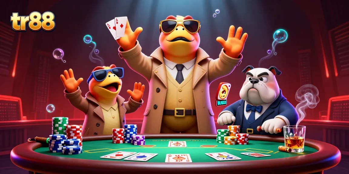 Experience thrilling adventures at tr88 with animated raptors entering a VIP casino lounge.