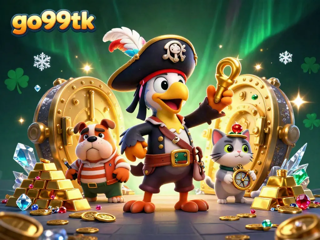 Experience the excitement of go99tk as the pirate captain leads with a treasure-filled casino adventure.