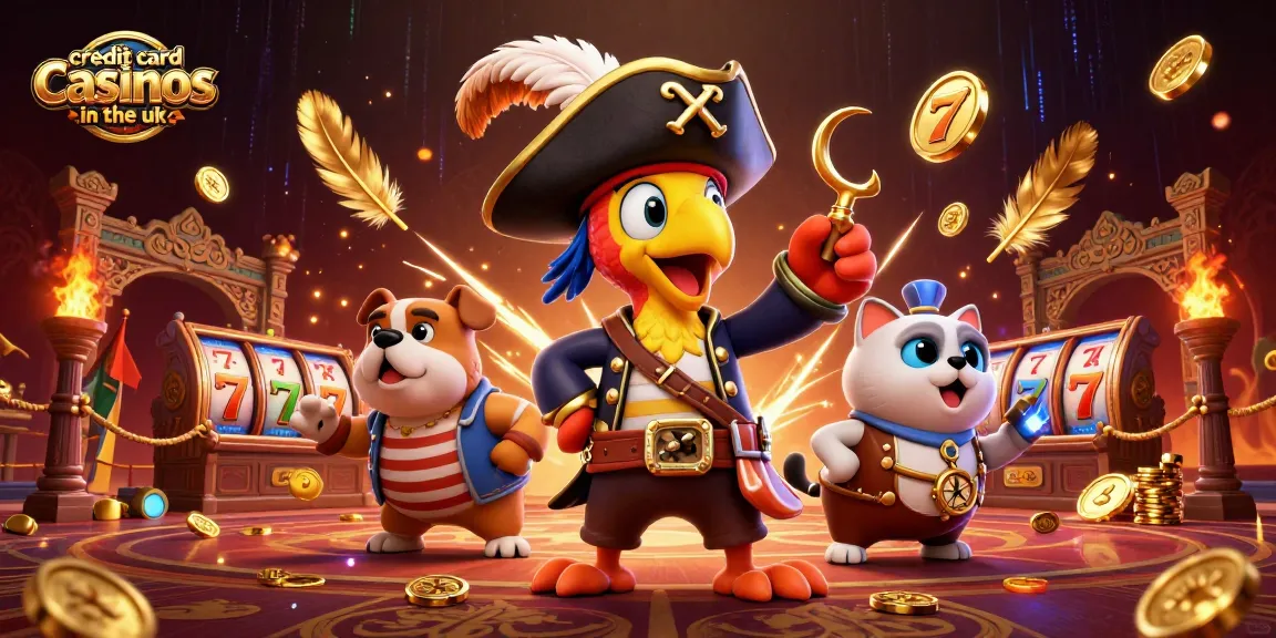 Experience thrilling gameplay at credit card casinos in the uk with vibrant casino elements and characters.