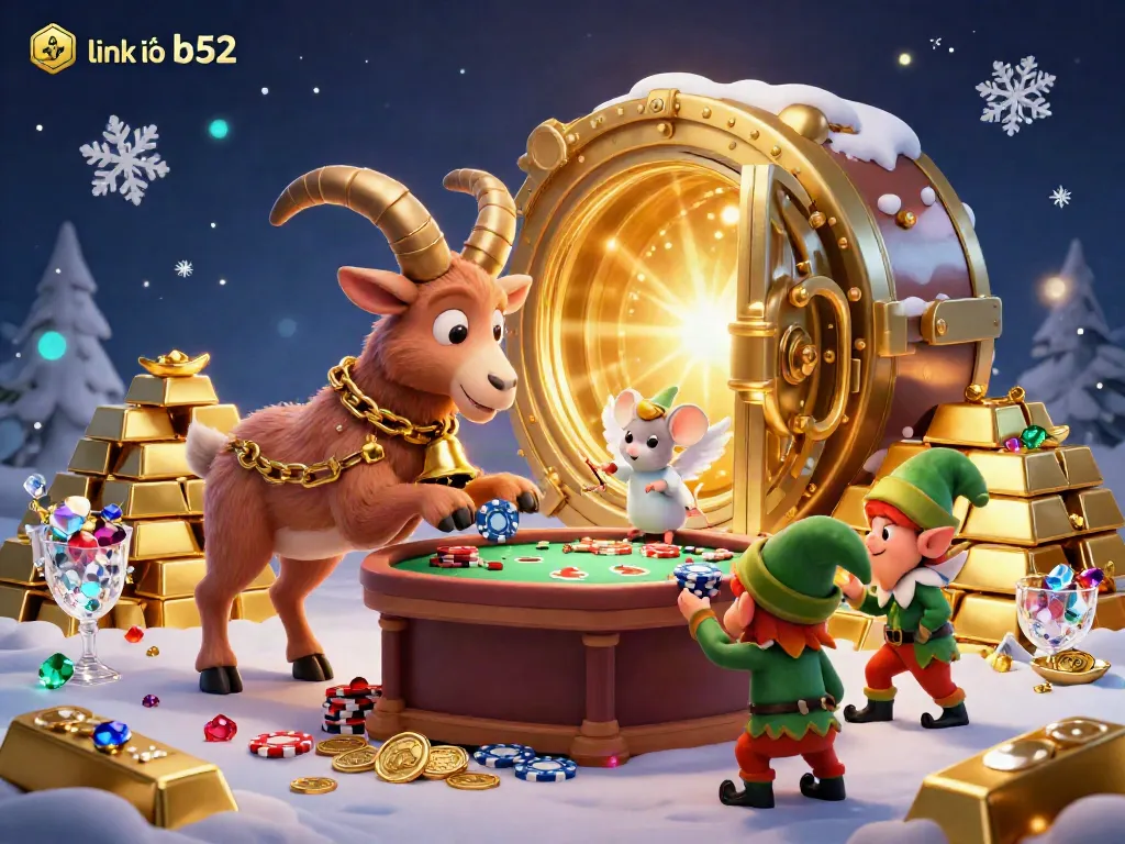 Experience the thrill of gameplay with link vào b52 featuring a festive Krampus goat managing a holiday casino.