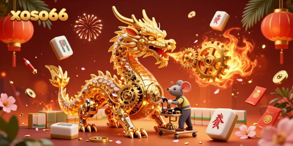 Engage with xoso66 and win big in immersive online casino experiences featuring intricate dragon and festive design elements.