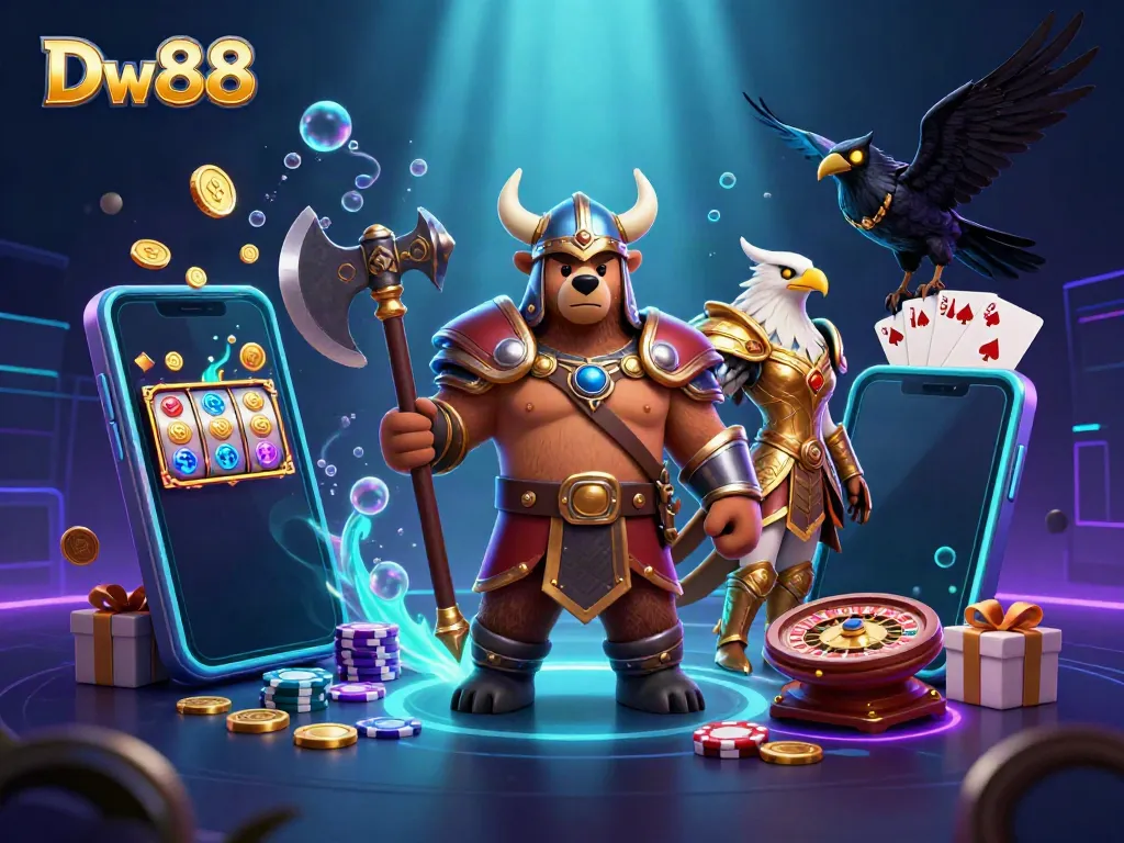 Engage with vibrant games at Dw88, highlighting exciting slots and dynamic casino features.