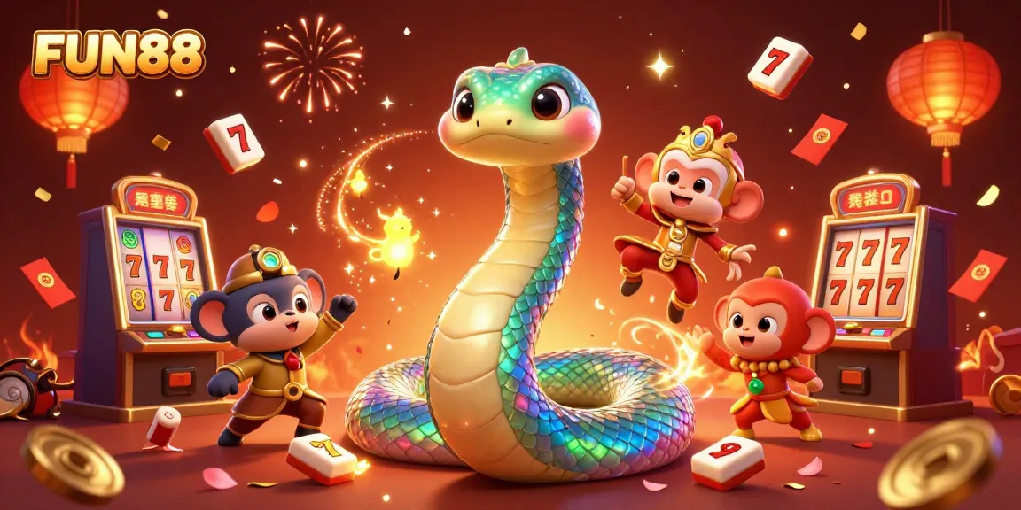 Play slots at FUN88 while enjoying a vibrant 3D carnival atmosphere filled with magical elements.