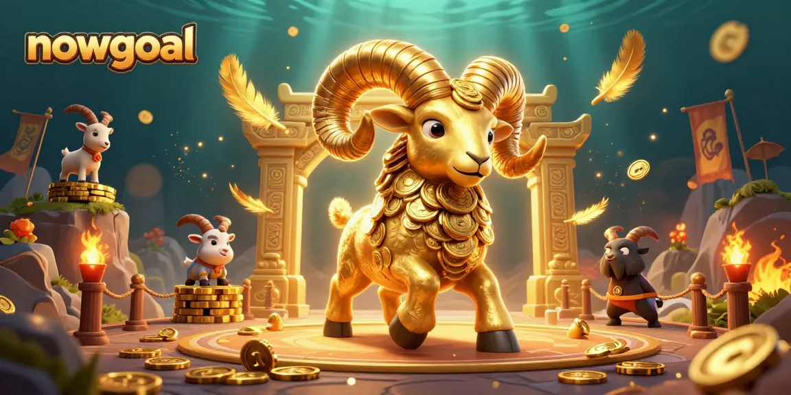 Watch nowgoal update live scores as the golden ram charges at the arena in a thrilling gambling scene.