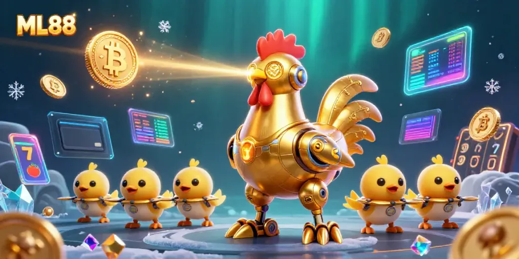 Engage with dazzling ML88 slot reels and crypto treasures in this vibrant digital casino scene.