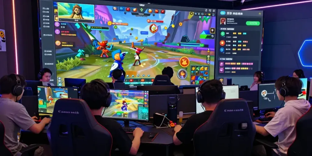 rokok88 link highlighted in an engaging online gaming community experience featuring vibrant avatars and interactive gameplay elements.