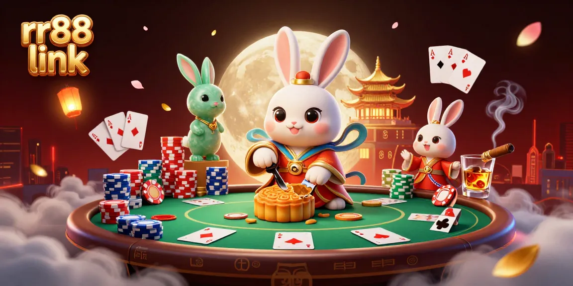 Engage in the rr88 link experience with vibrant poker gameplay in a magical moonlit setting.