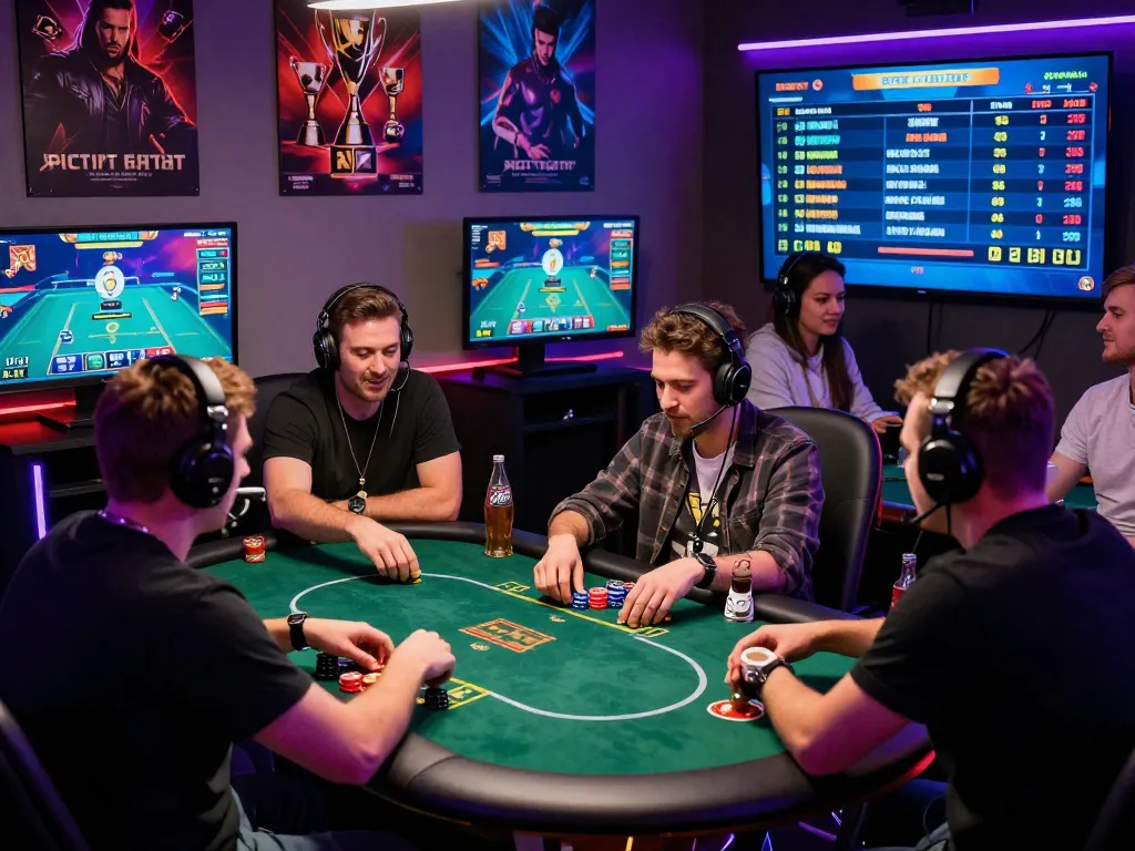 Players enjoying a thrilling rik vip poker game with vibrant graphics and social interaction