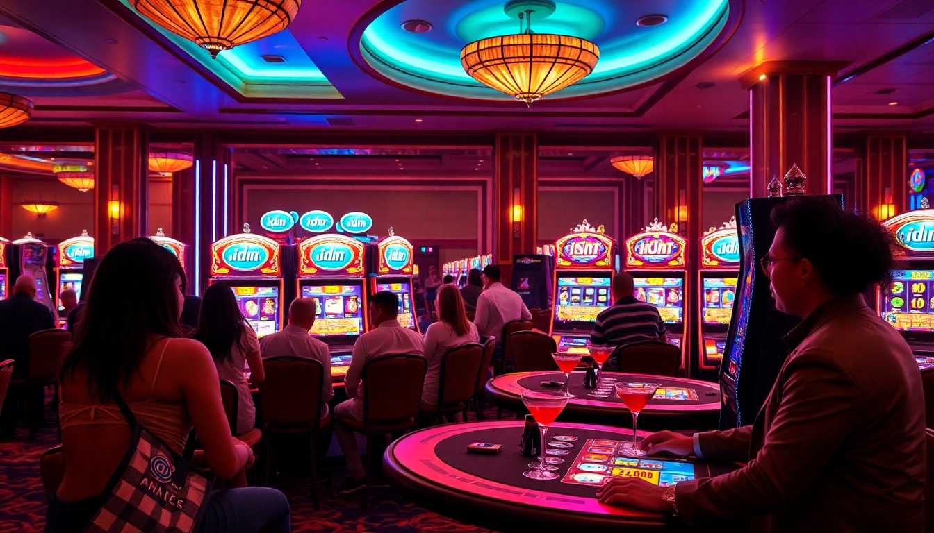 Experience thrilling gameplay at the idn slot machines in a vibrant casino atmosphere.