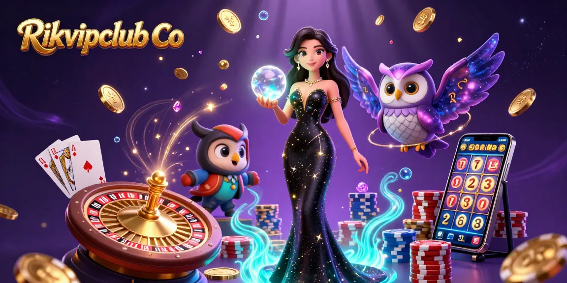 Engage with thrilling gameplay at Rikvipclub Co featuring an enchanting scene of casino elements.