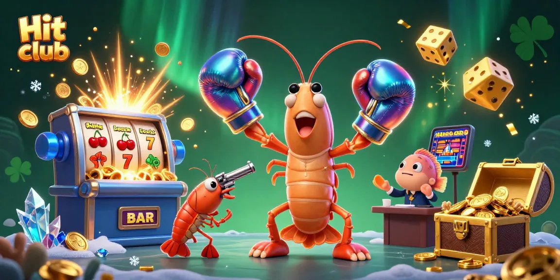 Experience thrill and excitement with Hit club as colorful casino games and big wins burst from an immersive 3D scene.