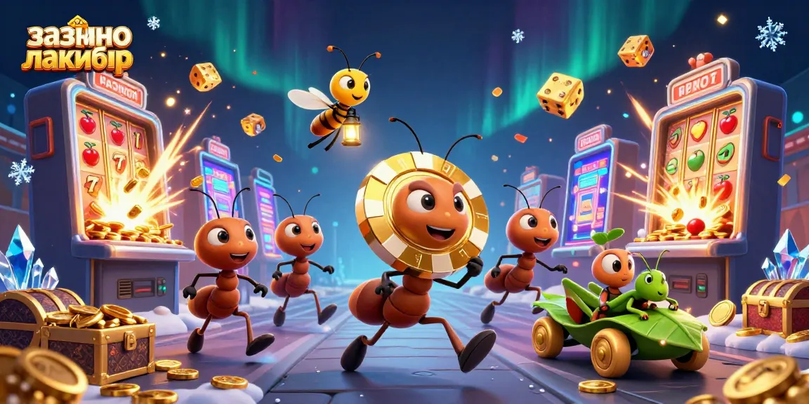 Experience thrilling gameplay at казино лакибир with animated characters in a vibrant casino heist scene.