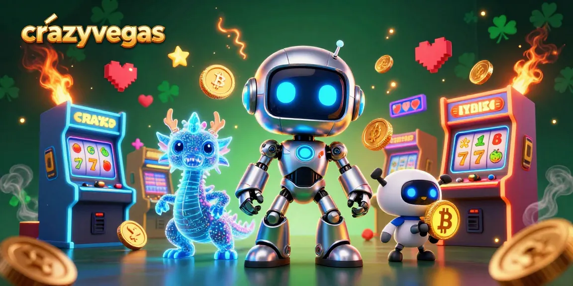 Engage players with crazyvegas' vibrant slots experience through this thrilling digital illustration.